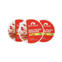 32pcs nail polish remover pads wholesale price oem remover wet wipes